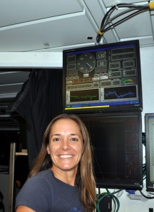 Me in the control room as we officially cross the equator - 0° 00.12’ N 